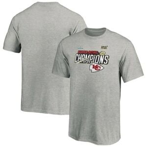 Fanatics Kansas City Chiefs Shirt Adult XL Super Bowl LIV Champions Gray Mens